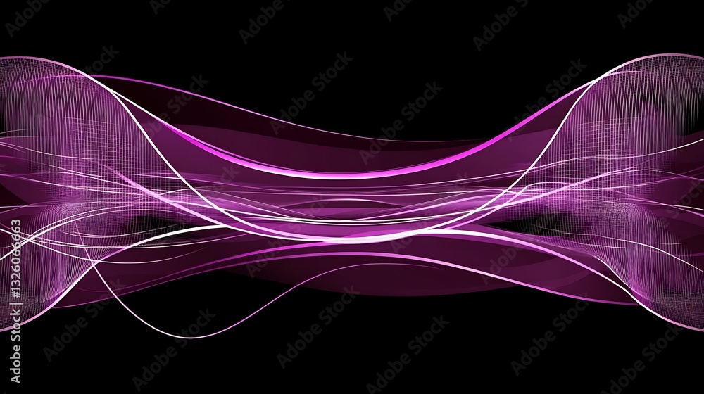 Fototapeta premium Abstract purple wave art background for designs