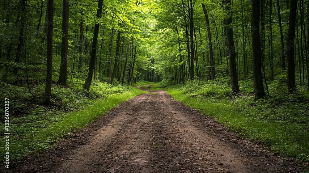 Fototapeta premium A wildlife corridor connecting two forests, allowing animals to pass through safely. picture