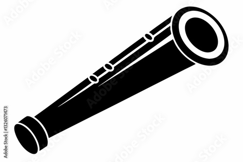 kazoo line art silhouette vector illustration