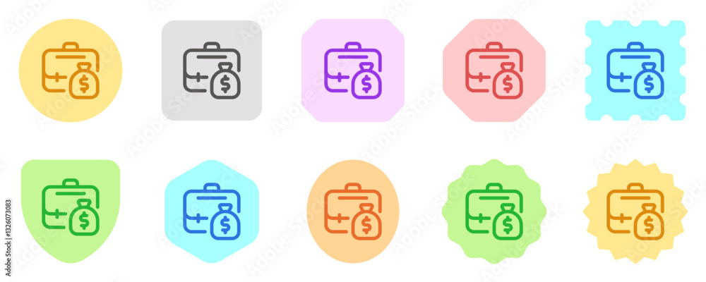 Editable salary, briefcase, profession, money, wage, paycheck evector icon. Business, work, job. Part of a big icon set family. Perfect for web and app interfaces, presentations, infographics, etc Editable salary, briefcase, profession, money, wage, paycheck evector icon. Business, work, job. Part of a big icon set family. Perfect for web and app interfaces, presentations, infographics, etc