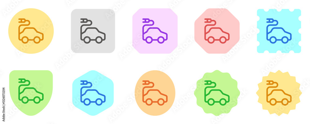 Editable electric vehicle vector icon. Environment, ecology, eco-friendly. Part of a big icon set family. Perfect for web and app interfaces, presentations, infographics, etc Editable electric vehicle vector icon. Environment, ecology, eco-friendly. Part of a big icon set family. Perfect for web and app interfaces, presentations, infographics, etc