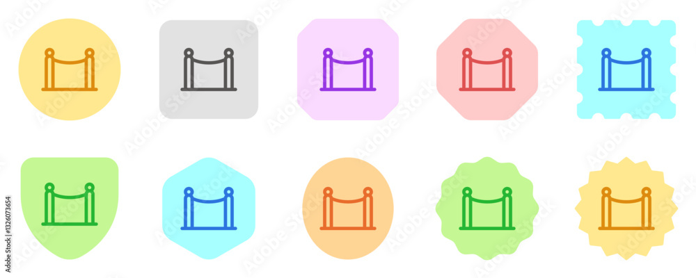 Editable barrier, baricade vector icon. Movie, cinema, entertainment. Part of a big icon set family. Perfect for web and app interfaces, presentations, infographics, etc Editable barrier, baricade vector icon. Movie, cinema, entertainment. Part of a big icon set family. Perfect for web and app interfaces, presentations, infographics, etc
