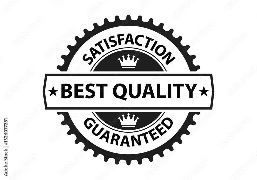 Satisfaction Best Quality Guaranteed Stamp, Sign, Symbol, Icon, Label, Vector Illustration Character. Satisfaction Best Quality Guaranteed Stamp, Sign, Symbol, Icon, Label, Vector Illustration Character.