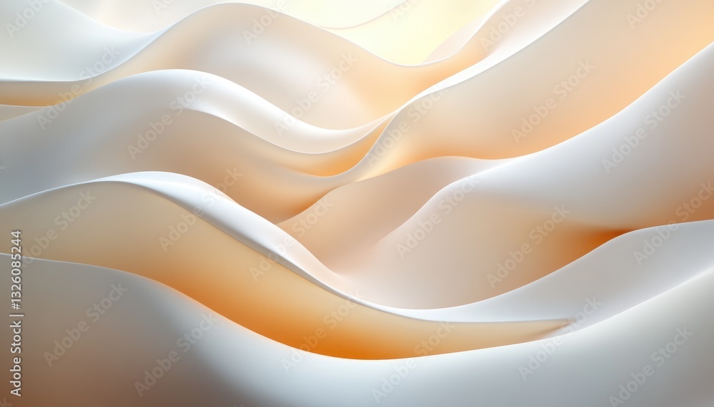 Abstract image depicting smooth undulating waves in neutral colors Abstract image depicting smooth undulating waves in neutral colors