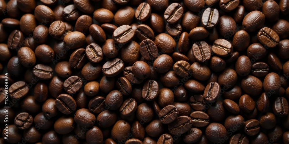 Aromatic Roasted Coffee Beans Background Texture Rich Brown Tones and Subtle Variations in Shape and Size, Ideal for Beverage Packaging or Culinary Themes Aromatic Roasted Coffee Beans Background Texture Rich Brown Tones and Subtle Variations in Shape and Size, Ideal for Beverage Packaging or Culinary Themes
