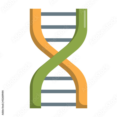 DNA molecule. Chemical industry. Simple vector illustration for banner, icon, sticker, infographic