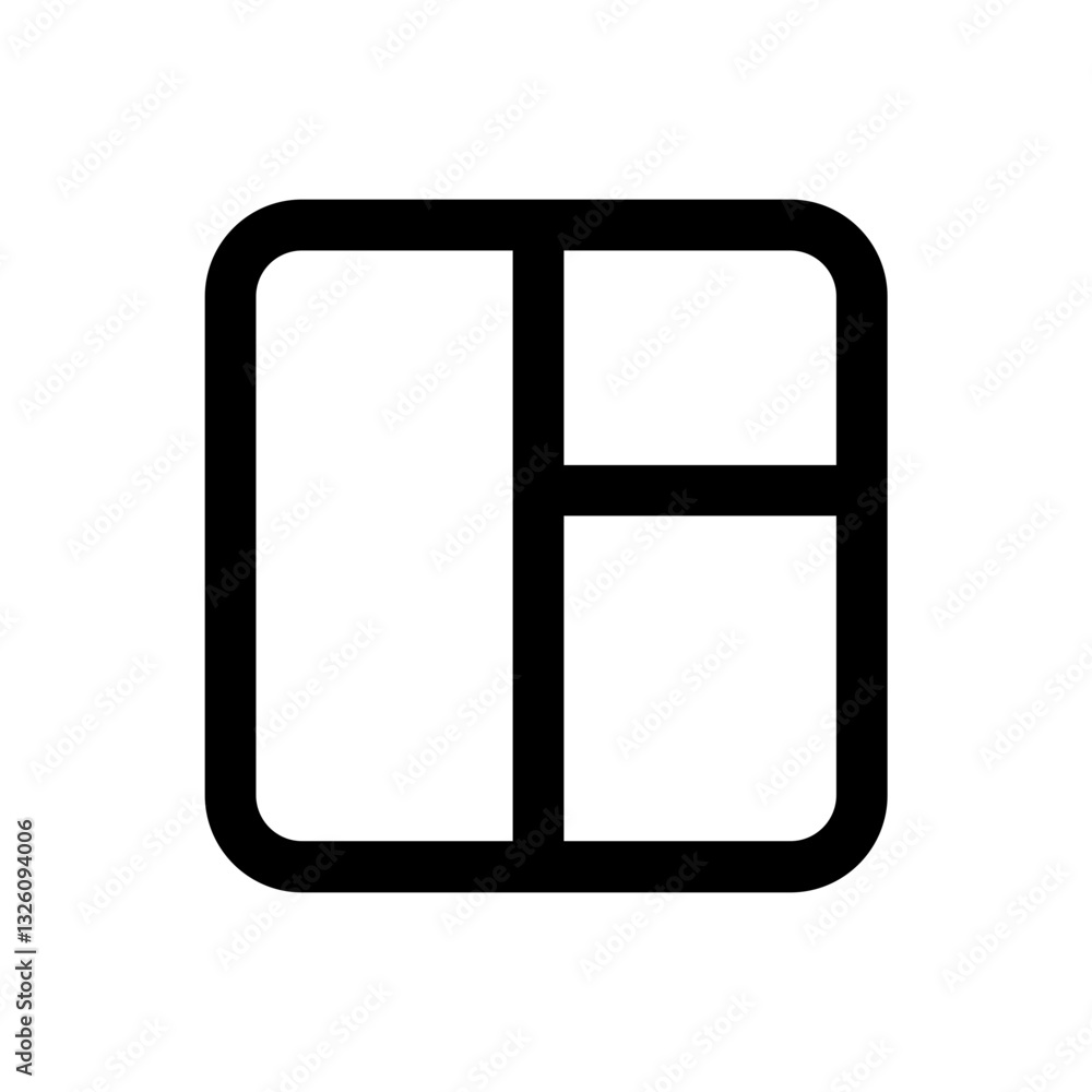 A layout icon, representing hotel floor plans, room arrangements, or event planning. A layout icon, representing hotel floor plans, room arrangements, or event planning.