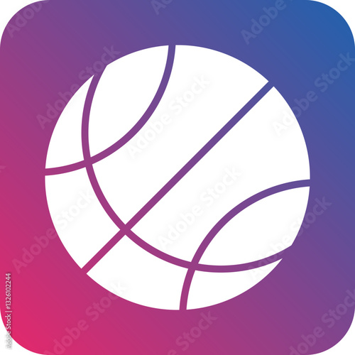 Basketball icon style