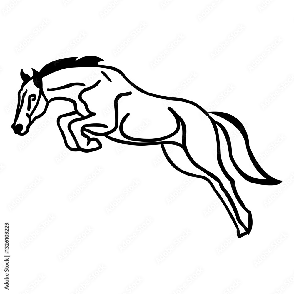 Obraz premium Horse vector art design