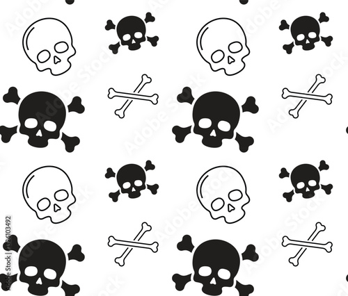 skull crossbones pattern