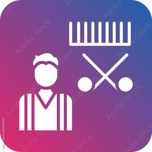 Hairdresser icon style