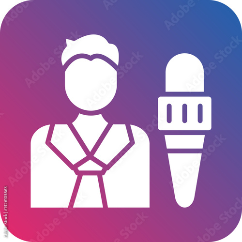 Journalist icon style