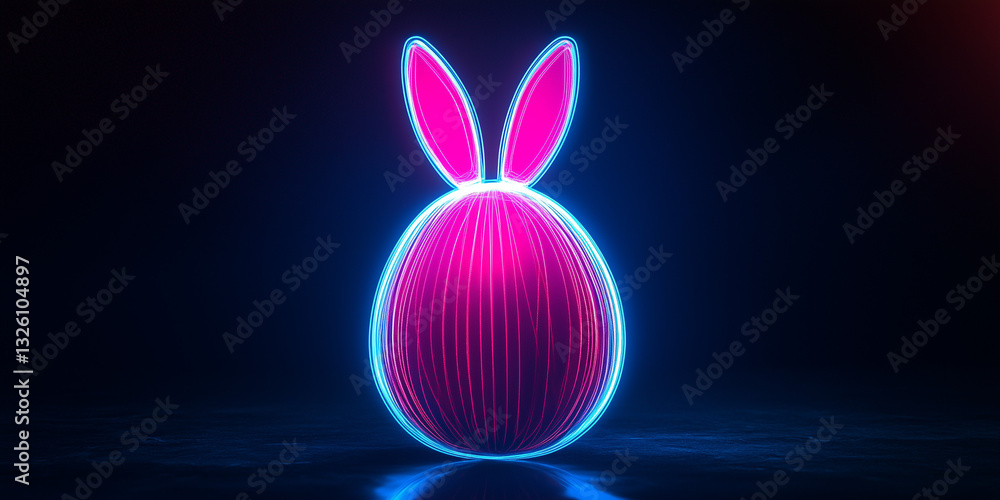 Digital Easter greeting featuring a bunny and an egg