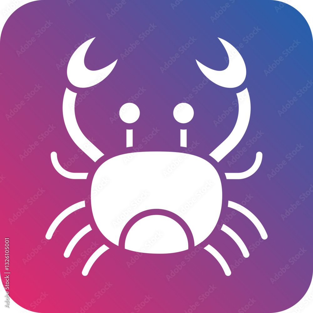 Crab icon style Crab icon style