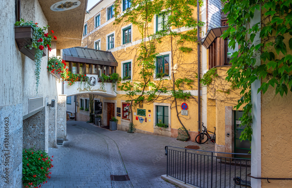 Fototapeta premium Markt street of Sankt Wolfgang, Austria