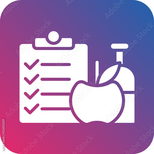 Nutrition icon style
