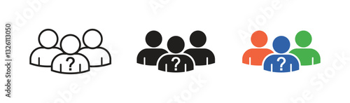 set of who icon sign