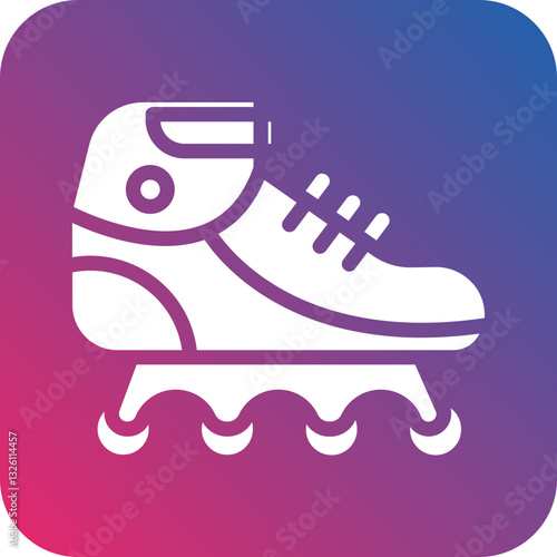 Rollerblades icon style