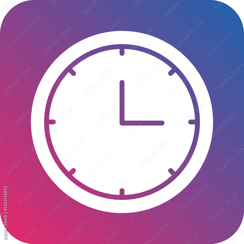 Clock icon style Clock icon style