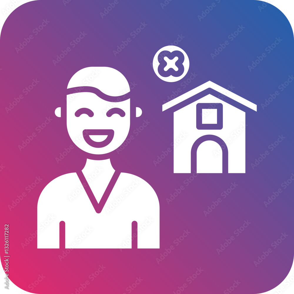 Homeless icon style Homeless icon style