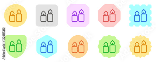 Editable candles vector icon. Wellness, spa, relaxation. Part of a big icon set family. Perfect for web and app interfaces, presentations, infographics, etc