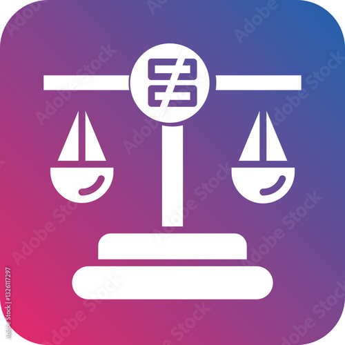 Inequality icon style