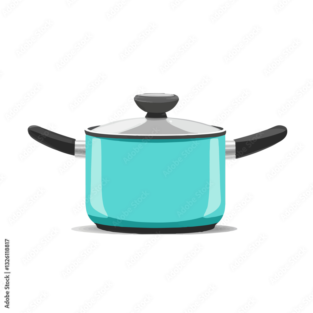 Very Simple flat 2D icon blue saucepan isolated on a white background, vector, flat design, vector, flat design, animation design, flat 2D icon, minimalist design, vector Very Simple flat 2D icon blue saucepan isolated on a white background, vector, flat design, vector, flat design, animation design, flat 2D icon, minimalist design, vector