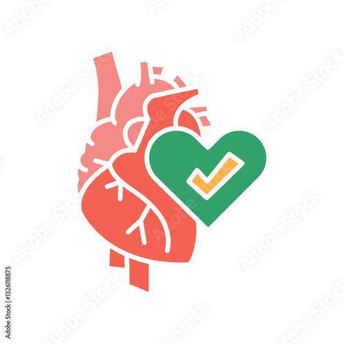 Biocompatibility black line icon.