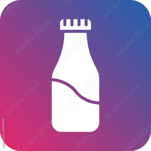 Milk Bottle icon style