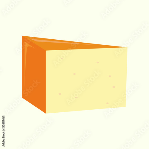 Fromage saint-paulin illustration vectorielle