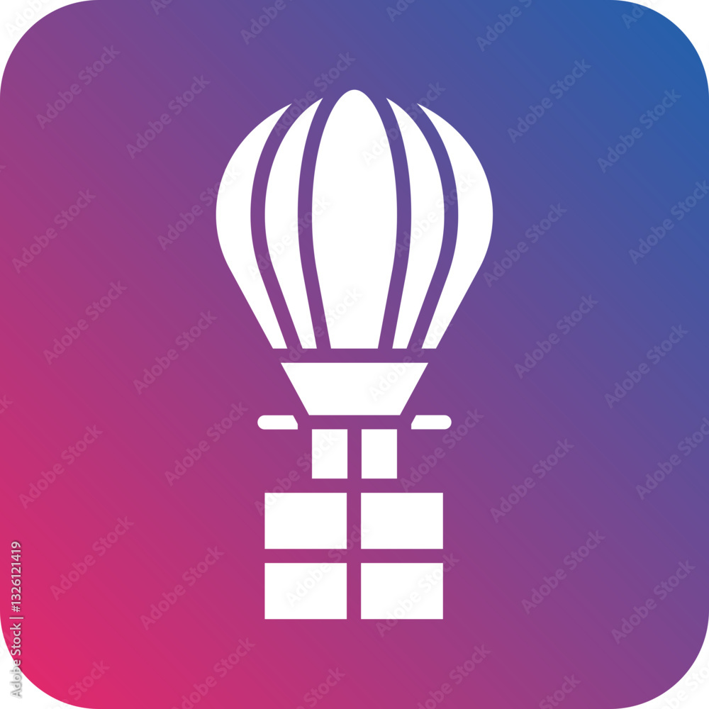 Parachute icon style Parachute icon style
