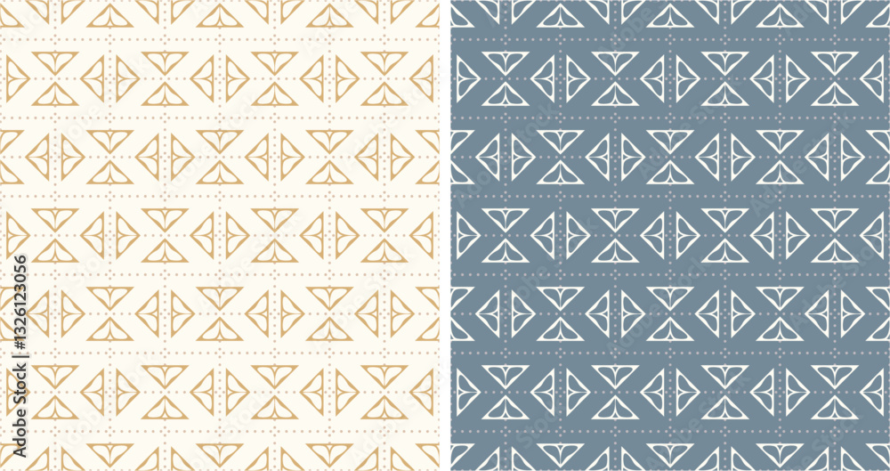 Geometrical Ikat Seamless Vector Pattern Geometrical Ikat Seamless Vector Pattern