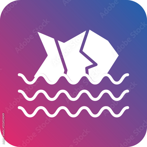 Glaciers icon style