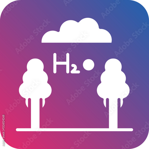 Oxygen Production icon style