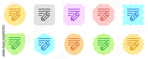 Editable pencil, writing vector icon. Email, text, app. Part of a big icon set family. Perfect for web and app interfaces, presentations, infographics, etc