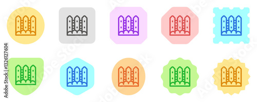 Editable fences vector icon. Gardening, landscaping, horticulture, building. Part of a big icon set family. Perfect for web and app interfaces, presentations, infographics, etc