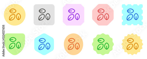 Editable plant seeds, leaves vector icon. Gardening, landscaping, horticulture. Part of a big icon set family. Perfect for web and app interfaces, presentations, infographics, etc