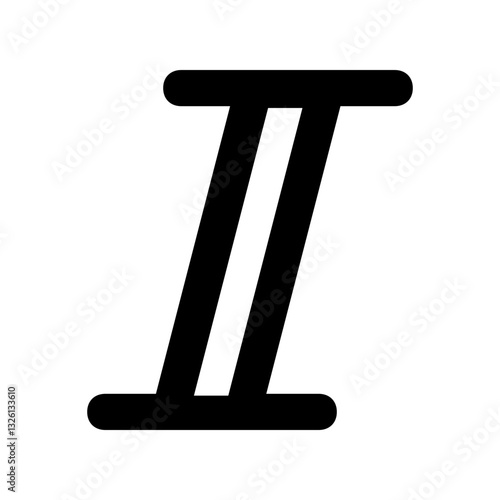 abstract Italic Shape line icon 