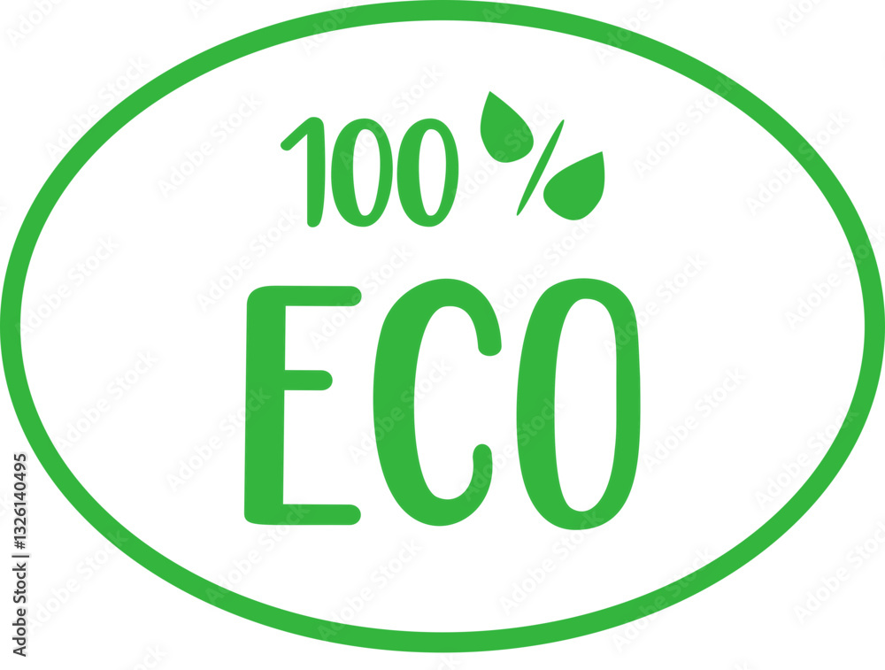Fototapeta premium Organic Natural Logo Tag