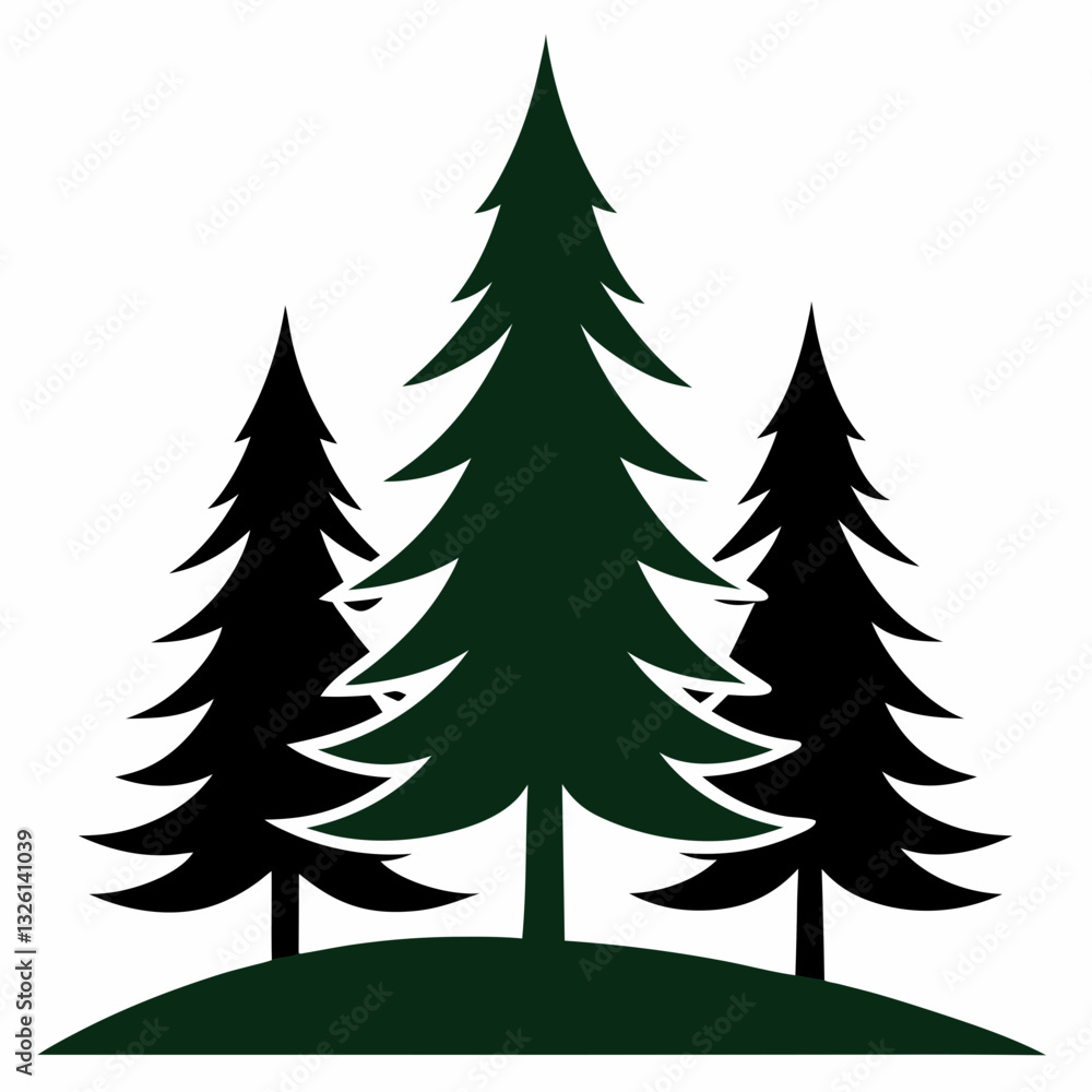 Fototapeta premium set of trees