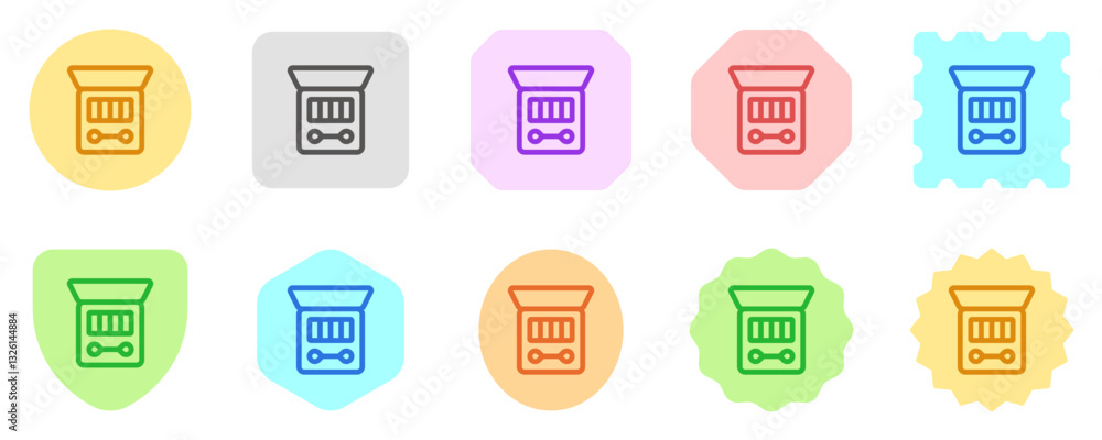Fototapeta premium Editable eyeshadow vector icon. Cosmetics, makeup, skincare, beauty. Part of a big icon set family. Perfect for web and app interfaces, presentations, infographics, etc