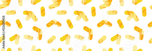 Propionibacterium. Probiotics. Lactic acid bacteria. Good bacteria and microorganisms for gut and intestinal flora health. Microbiome. Vector medical seamless pattern