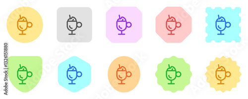 Editable frappe vector icon. Cafe, coffee shop, restaurant, drink, beverages. Part of a big icon set family. Perfect for web and app interfaces, presentations, infographics, etc