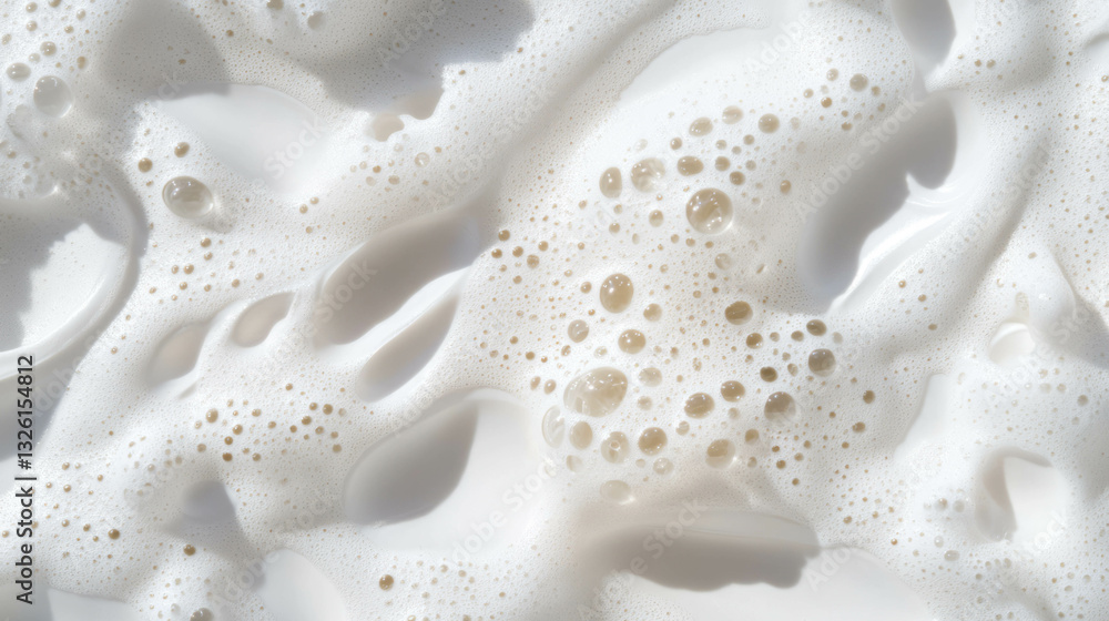 Close-up of foamy bubbles and textured surface for abstract background and design Close-up of foamy bubbles and textured surface for abstract background and design