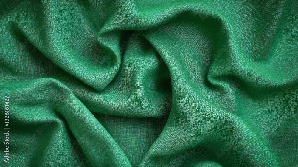 Fototapeta premium Green linen fabric texture with casino theme for creative design projects