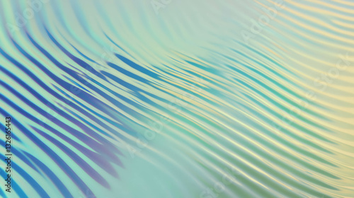 Mesmerizing green and blue gradient texture with subtle waves for artistic design