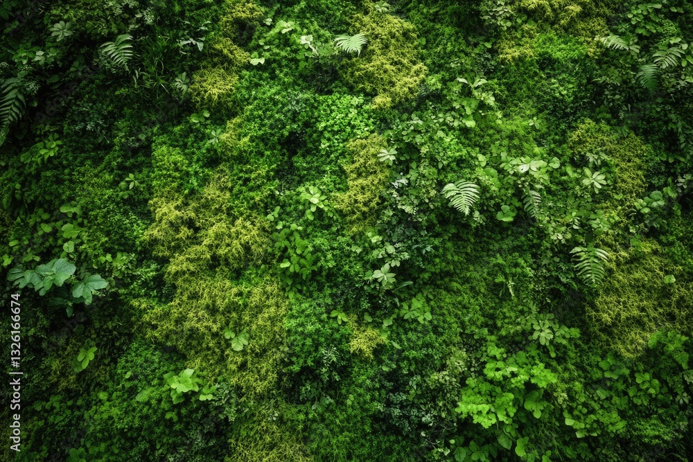 Aokigahara Forest in Japan. Serene Landscape of Green Trees and Moss in Nature Aokigahara Forest in Japan. Serene Landscape of Green Trees and Moss in Nature
