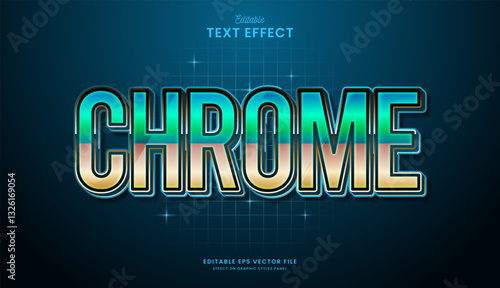 decorative neon green editable text effect design
