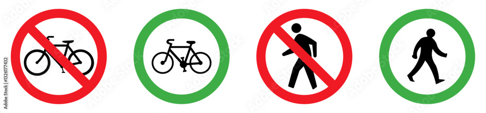 Non-motor traffic. No bicycles. Non-motor, No pedestrians, traffic, vector symbols. icon, symbol, vector, illustrations. Non-motor traffic. No bicycles. Non-motor, No pedestrians, traffic, vector symbols. icon, symbol, vector, illustrations.