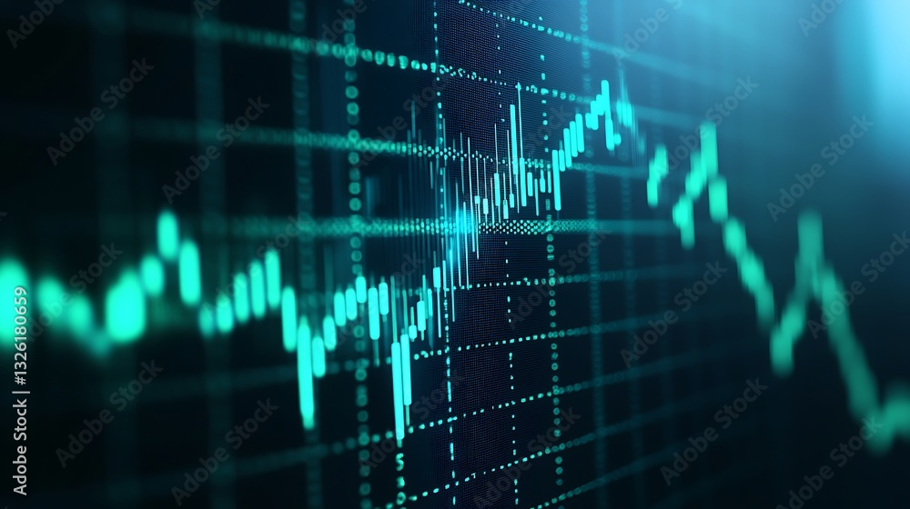 Abstract Graph Data Visualization with Blue and Green Lines on Dark Background for Finance and Technology Concepts Abstract Graph Data Visualization with Blue and Green Lines on Dark Background for Finance and Technology Concepts